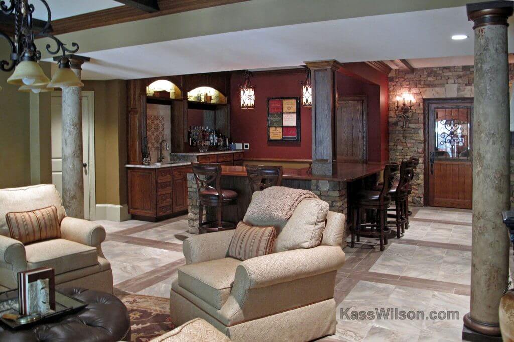 decorative finishes in Atlanta basement remodel decorative finishes in Atlanta basement remodel