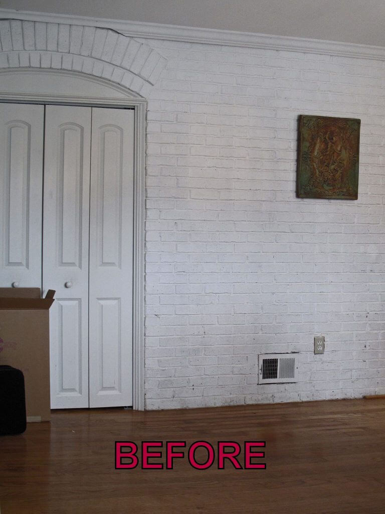Atlanta faux finishes- before brick finish Atlanta faux finishes- before brick finish
